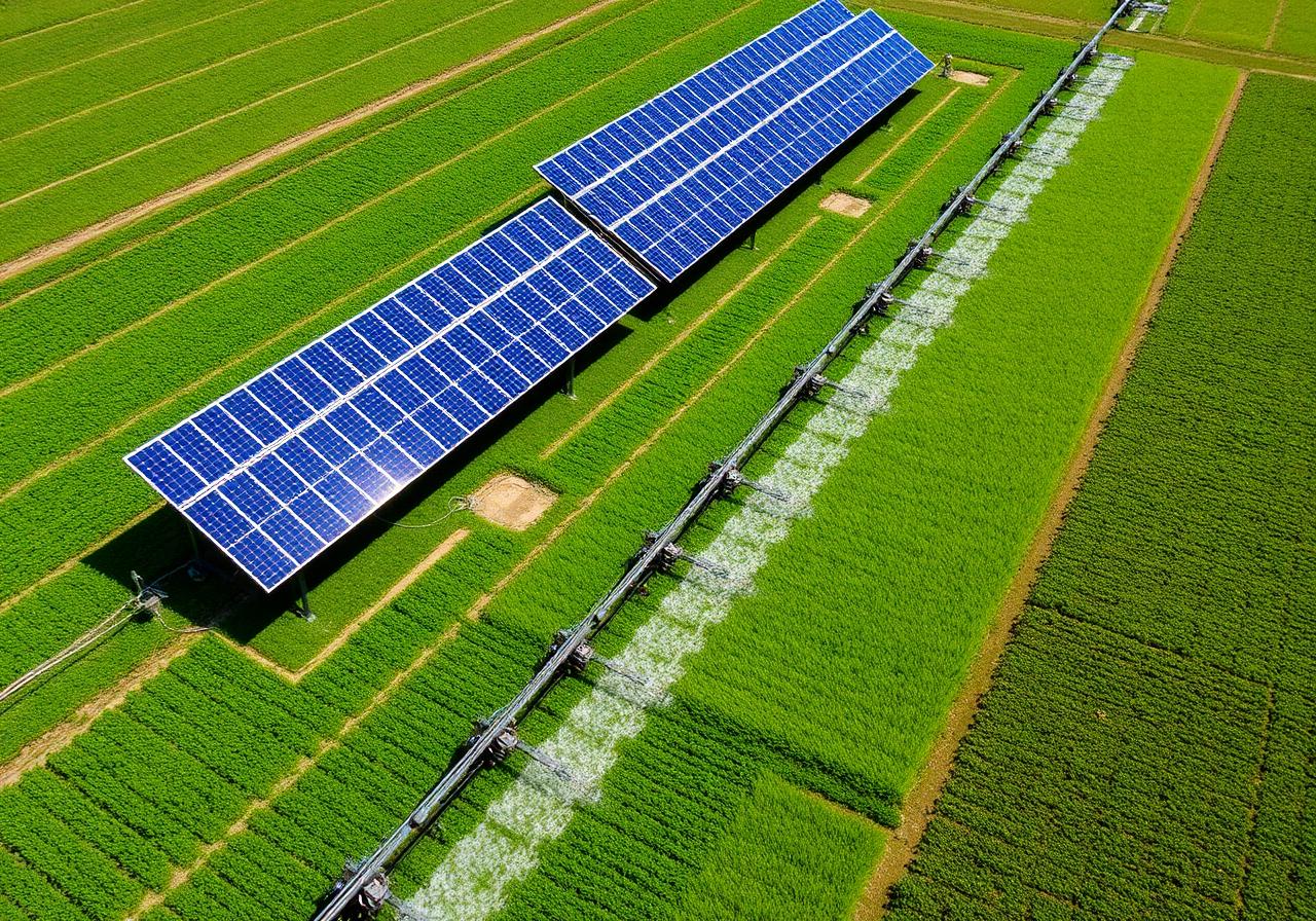 Riego agrícola con paneles solares